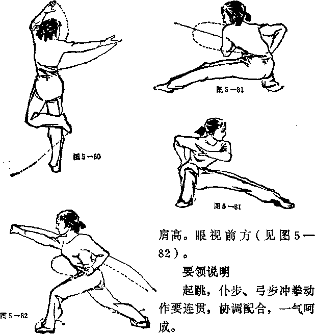 弓步冲拳|少林拳套路动作演练图解教学与要领|武术世家