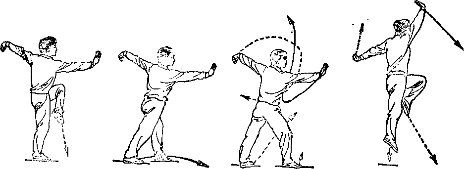 转身弓步推拿_查拳|武术世家