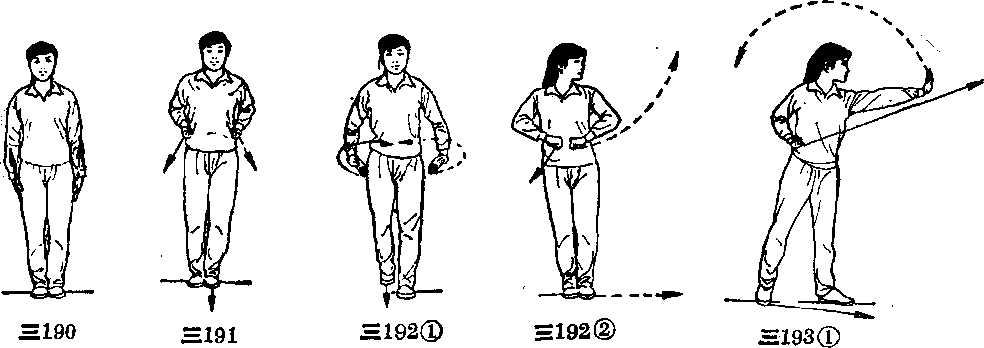 盖步按掌马步架冲幸_查拳